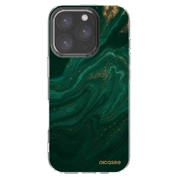 Picasee διαφανής θήκη σιλικόνης Apple iPhone 16 Pro - Green