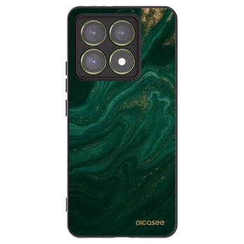 Picasee Μαύρη θήκη σιλικόνης για Xiaomi 14T - Green