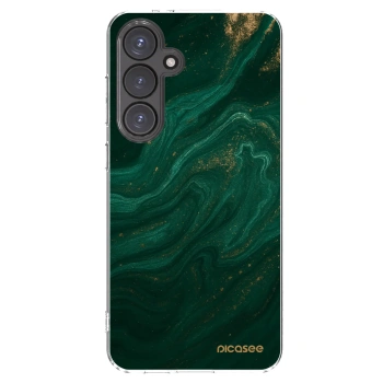 Picasee διαφανής θήκη σιλικόνης Samsung Galaxy S24 FE S721B - Green