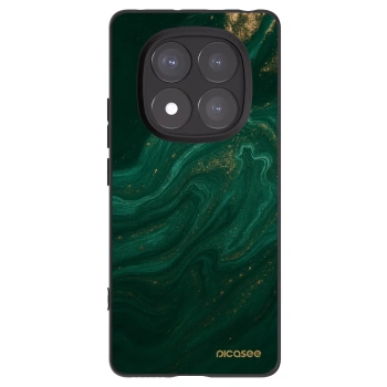 Picasee Μαύρη θήκη σιλικόνης για Xiaomi Redmi Note 14 Pro 5G - Green