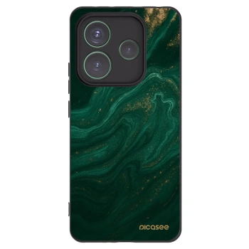 Picasee Μαύρη θήκη σιλικόνης για Xiaomi Redmi Note 14 5G - Green