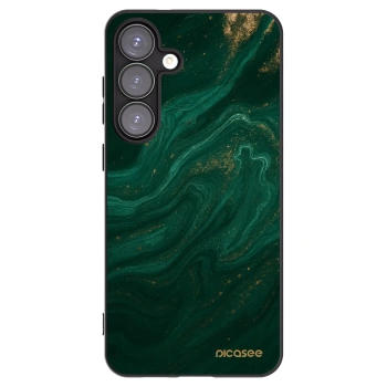 Picasee Μαύρη θήκη σιλικόνης για Samsung Galaxy S25+ 5G - Green