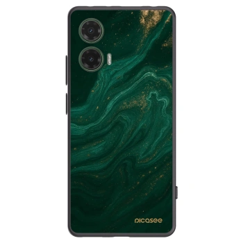 Picasee Μαύρη θήκη σιλικόνης για Motorola Moto G35 5G - Green