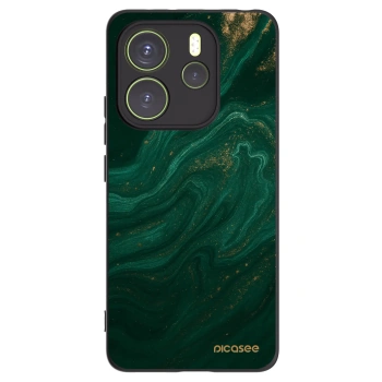 Picasee Μαύρη θήκη σιλικόνης για Xiaomi Redmi Note 14 4G - Green