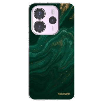 Picasee διαφανής θήκη σιλικόνης Xiaomi Redmi Note 14 4G - Green