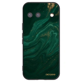 Picasee Μαύρη θήκη σιλικόνης για Google Pixel 9 - Green