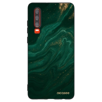 Picasee Μαύρη θήκη σιλικόνης για Huawei P30 - Green
