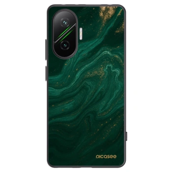 Picasee Μαύρη θήκη σιλικόνης για Xiaomi Poco F7 5G - Green