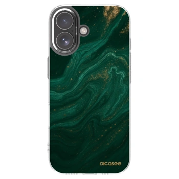 Picasee διαφανής θήκη σιλικόνης Apple iPhone 17 - Green