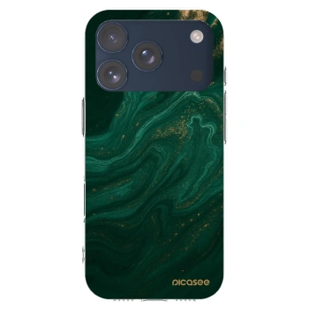 Picasee διαφανής θήκη σιλικόνης Apple iPhone 17 Pro - Green