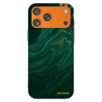 Picasee διαφανής θήκη σιλικόνης Apple iPhone 17 Pro Max - Green