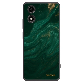 Picasee Μαύρη θήκη σιλικόνης για Motorola Moto E14 - Green