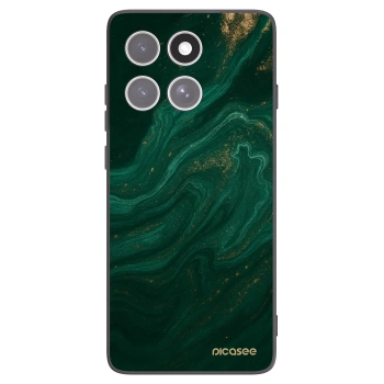 Picasee Μαύρη θήκη σιλικόνης για Motorola Edge 60 Fusion - Green