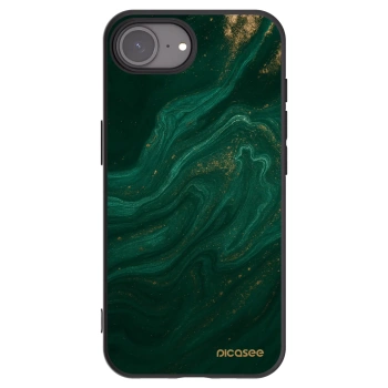 Picasee Μαύρη θήκη σιλικόνης για Apple iPhone 17e - Green