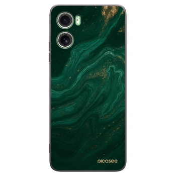 Picasee Μαύρη θήκη σιλικόνης για Motorola Moto G06 - Green