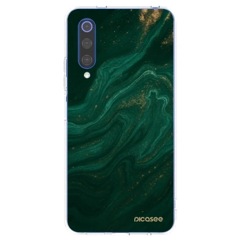 Picasee διαφανής θήκη σιλικόνης Xiaomi Mi 9 SE - Green