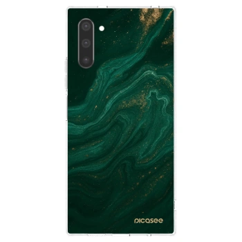 Picasee διαφανής θήκη σιλικόνης Samsung Galaxy Note 10 N970F - Green