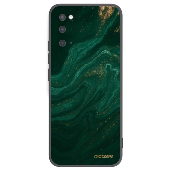 Picasee Μαύρη θήκη σιλικόνης για Samsung Galaxy S20 G980F - Green