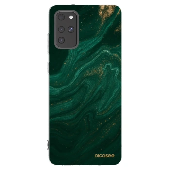 Picasee διαφανής θήκη σιλικόνης Samsung Galaxy S20+ G985F - Green