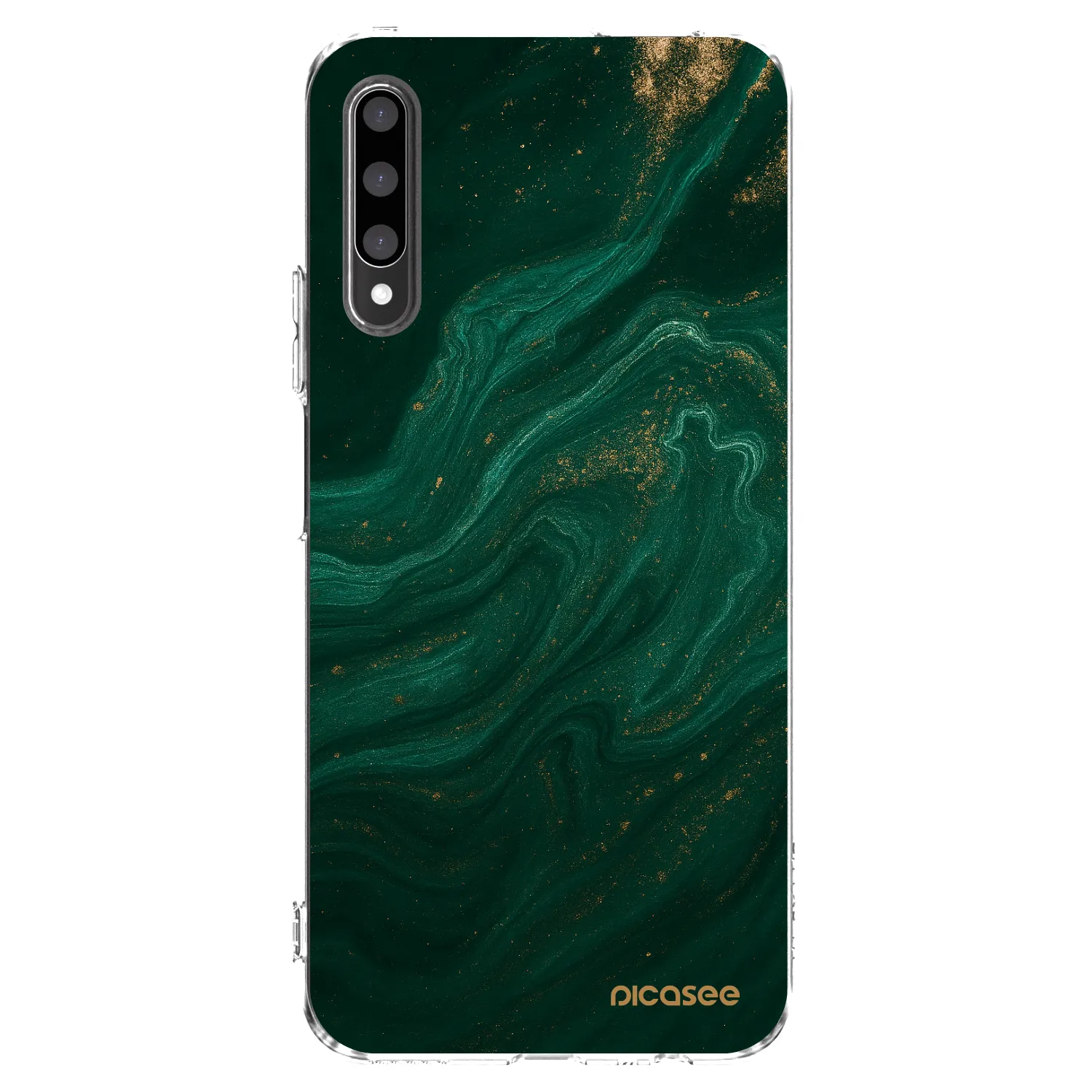 Picasee διαφανής θήκη σιλικόνης Honor 9X Pro - Green