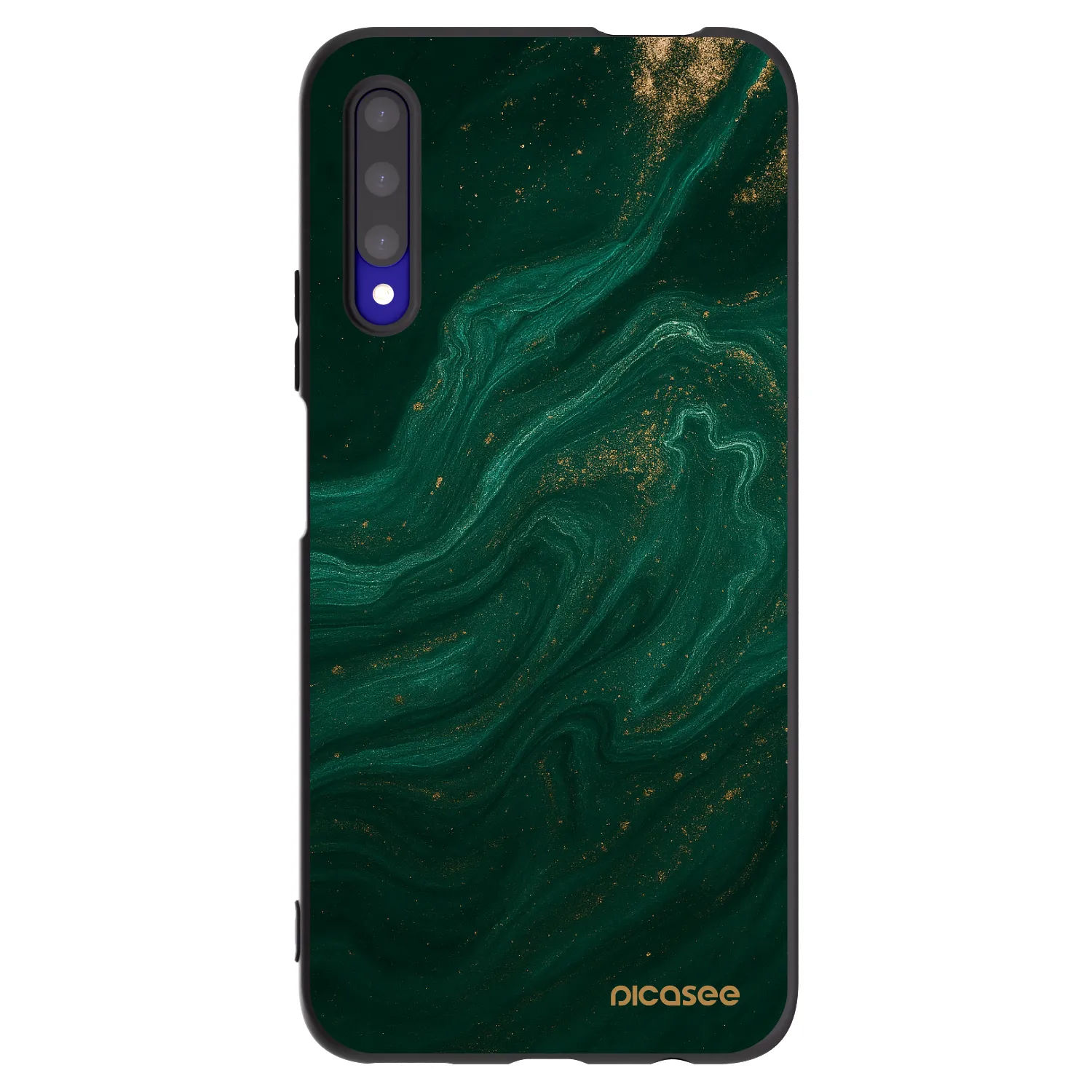Picasee Μαύρη θήκη σιλικόνης για Honor 9X Pro - Green