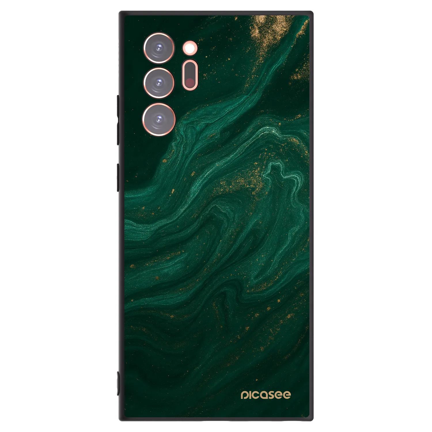 Picasee Μαύρη θήκη σιλικόνης για Samsung Galaxy Note 20 Ultra - Green