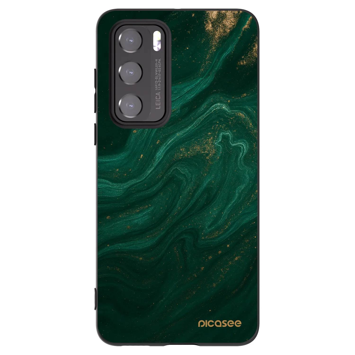 Picasee Μαύρη θήκη σιλικόνης για Huawei P40 - Green
