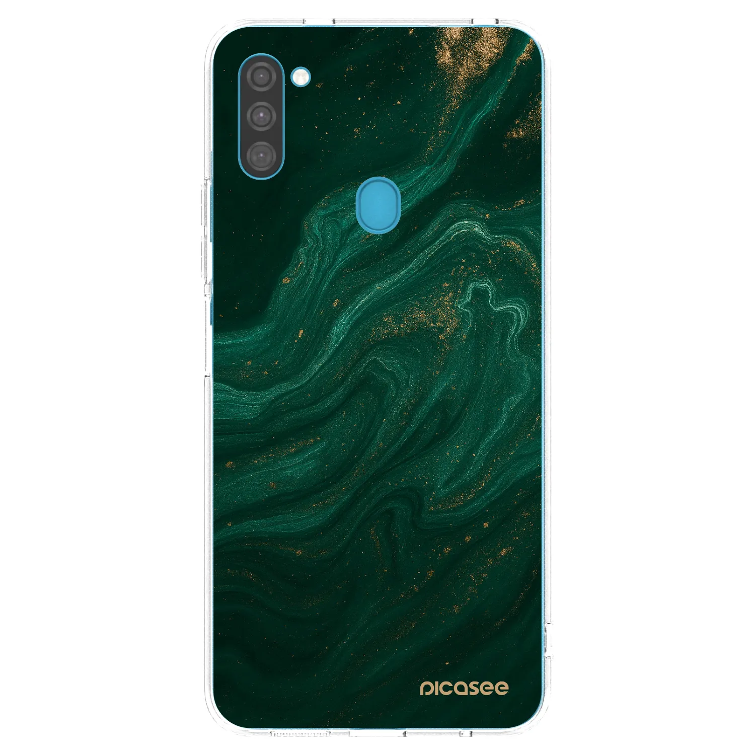 Picasee διαφανής θήκη σιλικόνης Samsung Galaxy M11 - Green