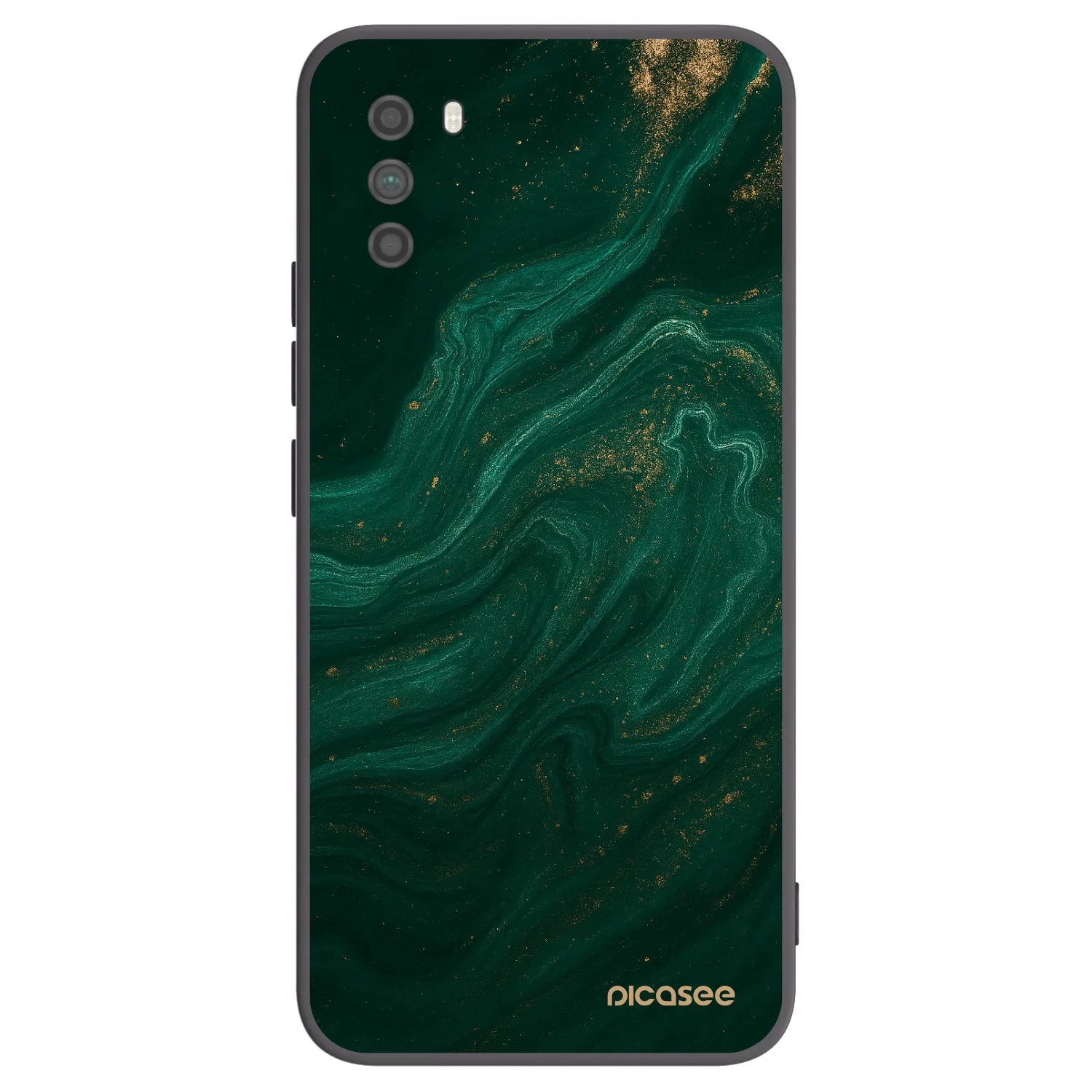 Picasee Μαύρη θήκη σιλικόνης για Xiaomi Poco M3 - Green