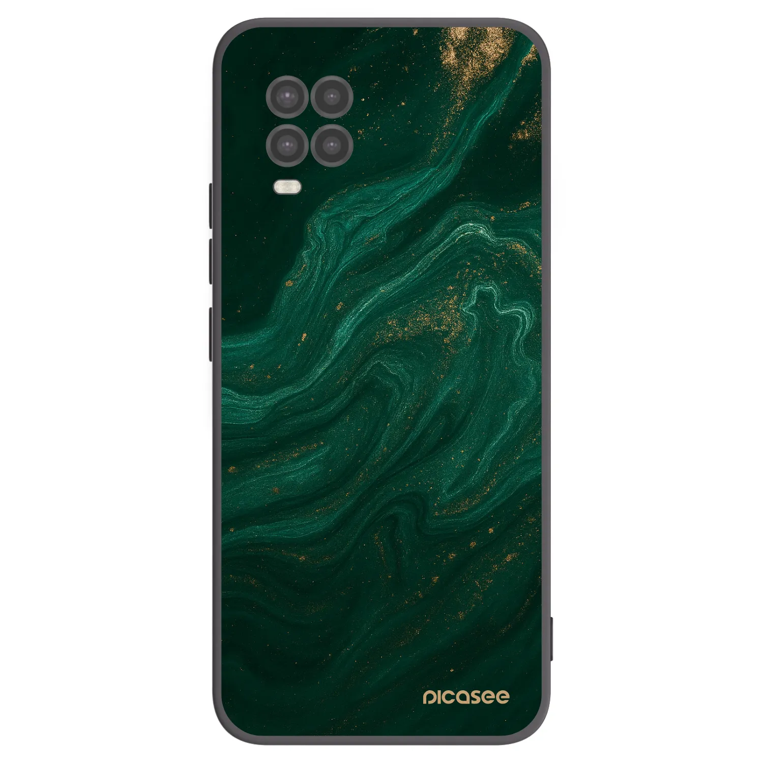 Picasee Μαύρη θήκη σιλικόνης για Xiaomi Mi 10 Lite - Green