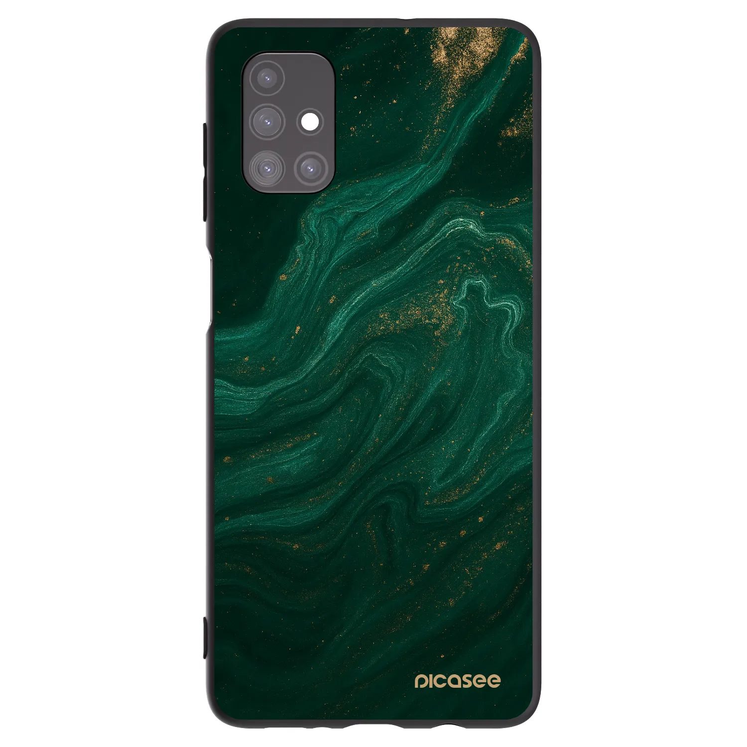 Picasee Μαύρη θήκη σιλικόνης για Samsung Galaxy M51 M515F - Green