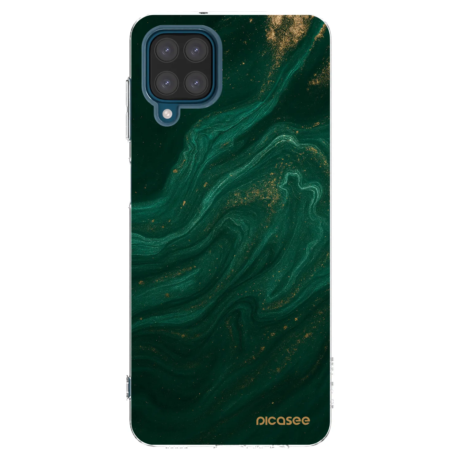 Picasee διαφανής θήκη σιλικόνης Samsung Galaxy A12 A125F - Green
