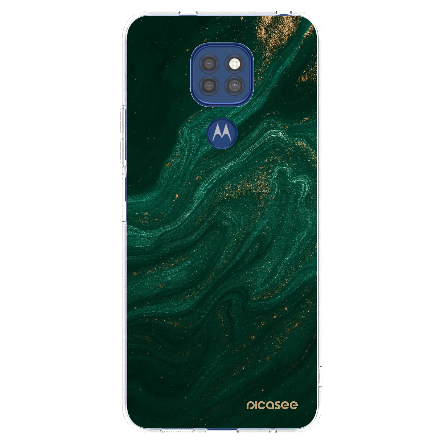Picasee διαφανής θήκη σιλικόνης Motorola Moto G9 Play - Green