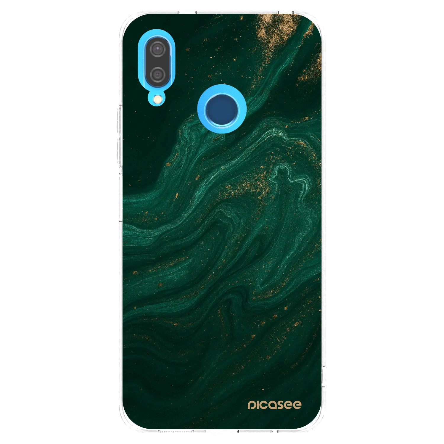 Picasee διαφανής θήκη σιλικόνης Huawei P20 Lite - Green