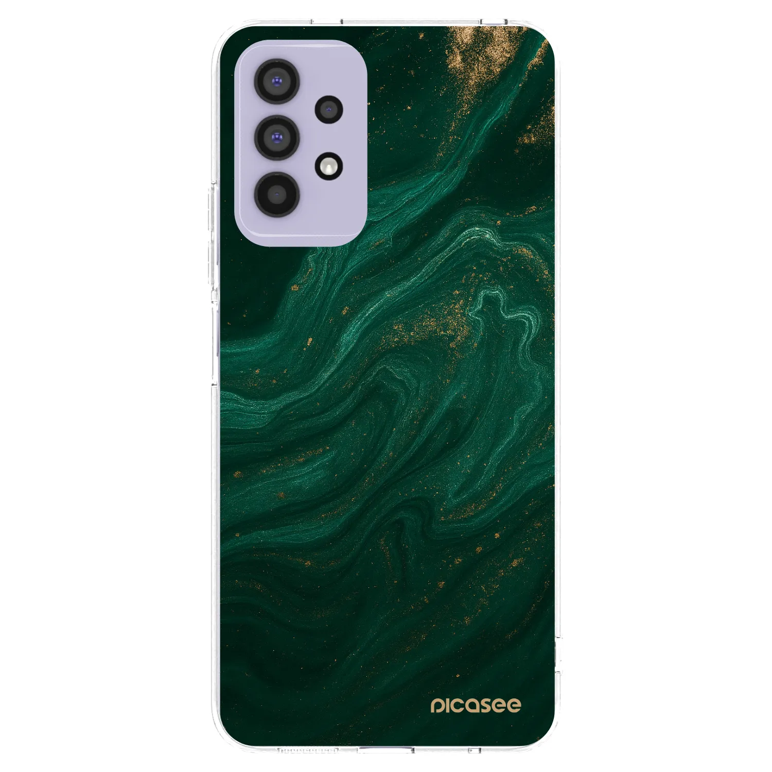 Picasee διαφανής θήκη σιλικόνης Samsung Galaxy A32 4G SM-A325F - Green