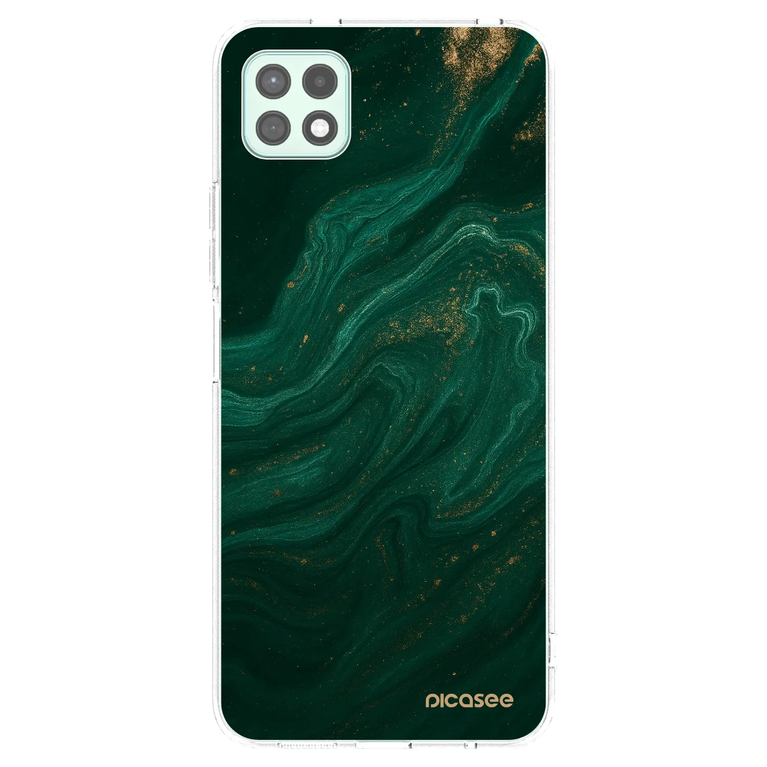 Picasee διαφανής θήκη σιλικόνης Samsung Galaxy A22 A226B 5G - Green