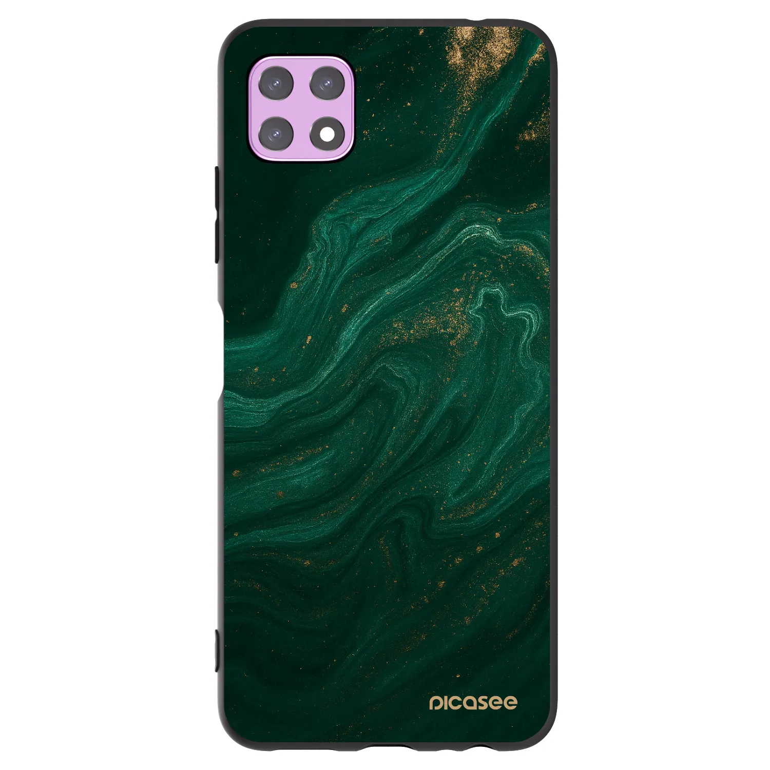 Picasee Μαύρη θήκη σιλικόνης για Samsung Galaxy A22 A226B 5G - Green