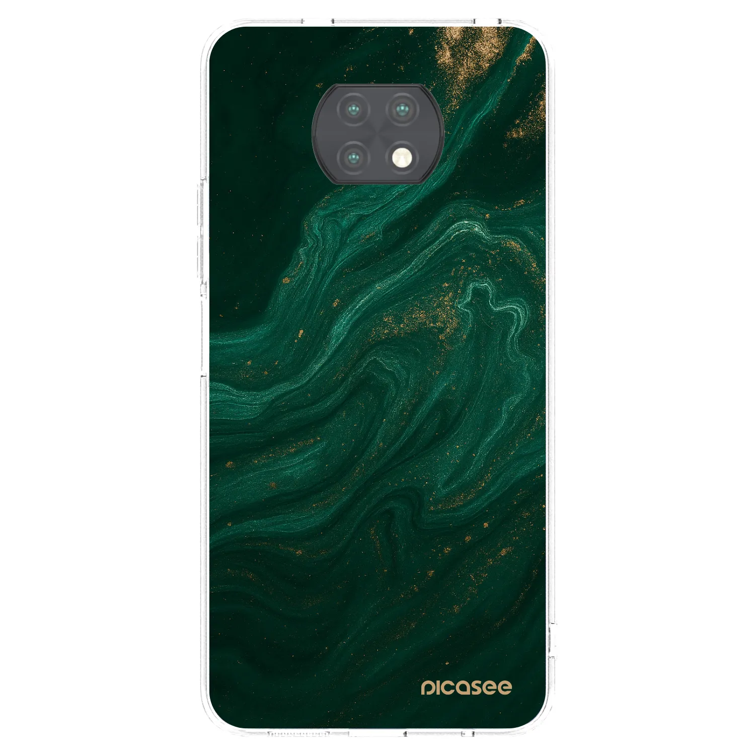Picasee διαφανής θήκη σιλικόνης Xiaomi Redmi Note 9T - Green