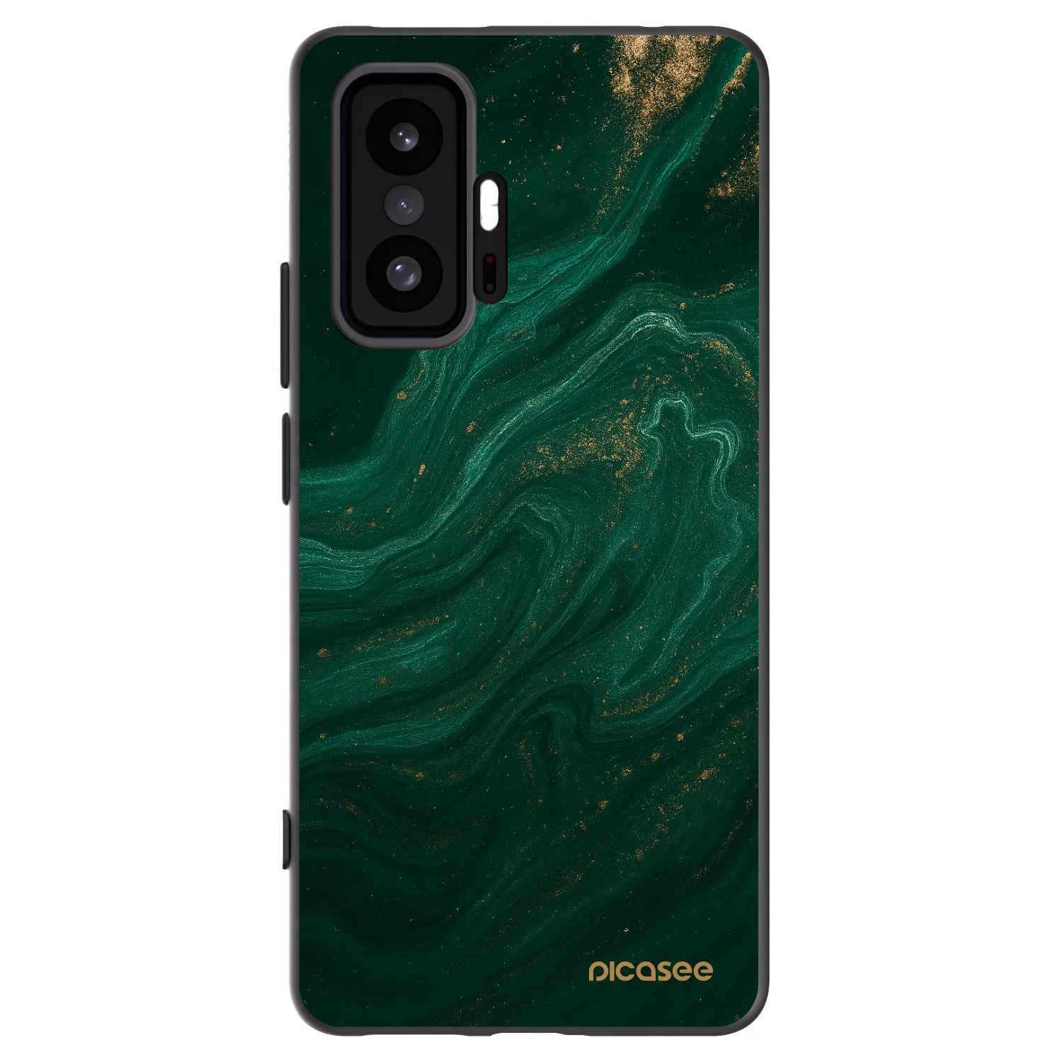 Picasee Μαύρη θήκη σιλικόνης για Xiaomi 11T - Green