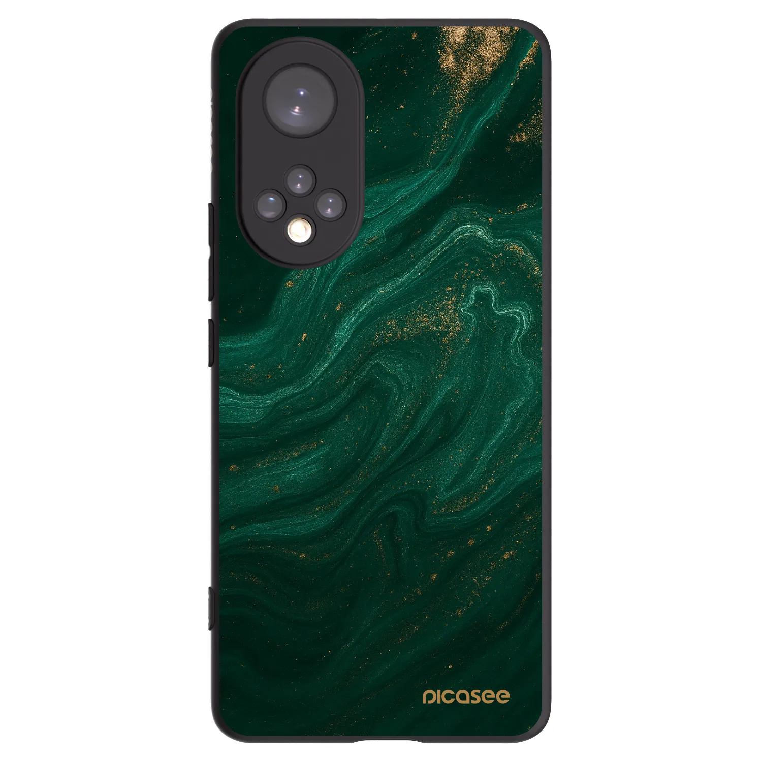 Picasee Μαύρη θήκη σιλικόνης για Honor 50 5G - Green