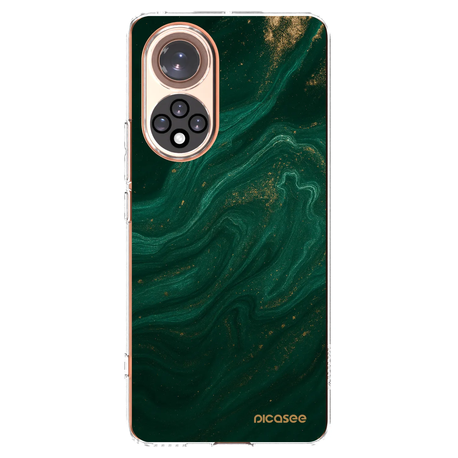 Picasee διαφανής θήκη σιλικόνης Honor 50 5G - Green