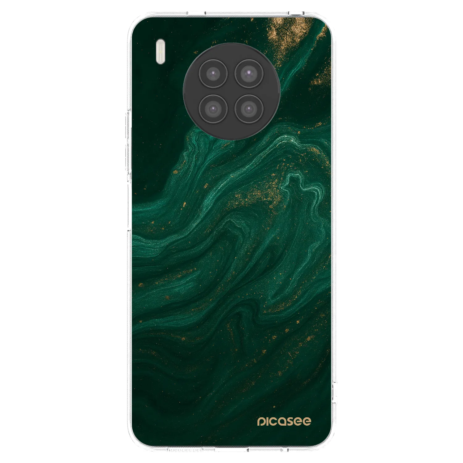 Picasee διαφανής θήκη σιλικόνης Huawei Nova 8i - Green