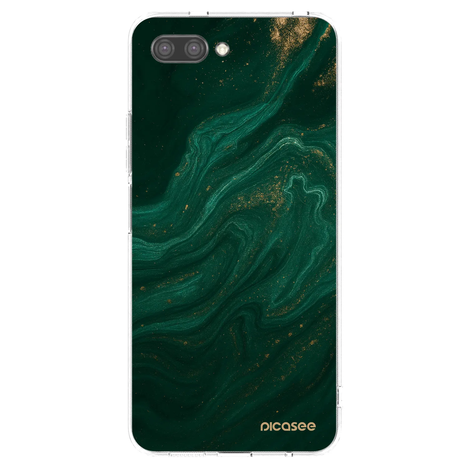 Picasee διαφανής θήκη σιλικόνης Honor 10 - Green