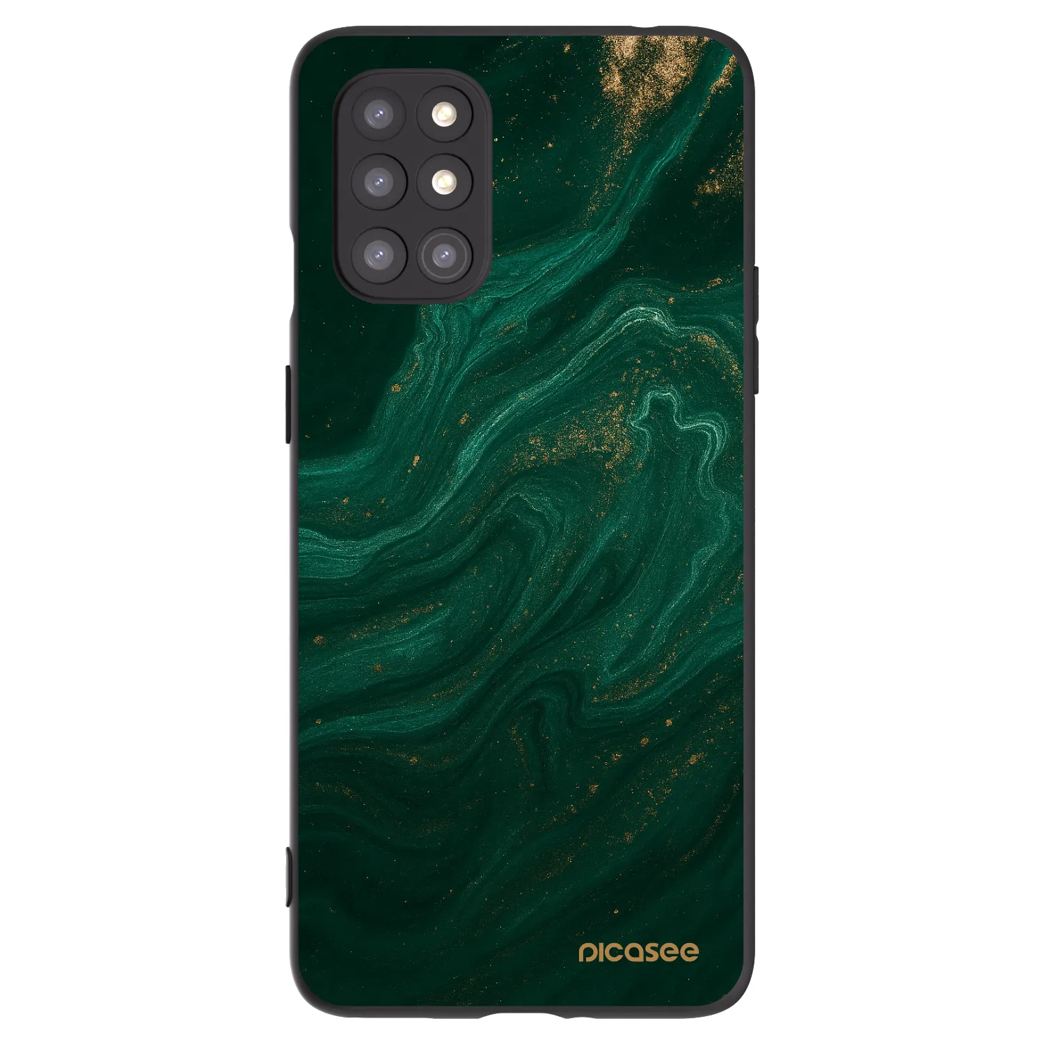 Picasee Μαύρη θήκη σιλικόνης για OnePlus 8T - Green