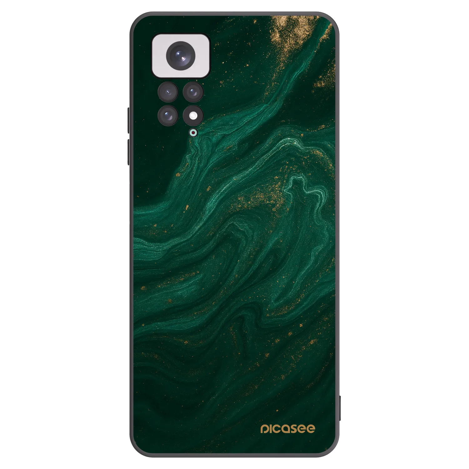 Picasee Μαύρη θήκη σιλικόνης για Xiaomi Redmi Note 11 - Green