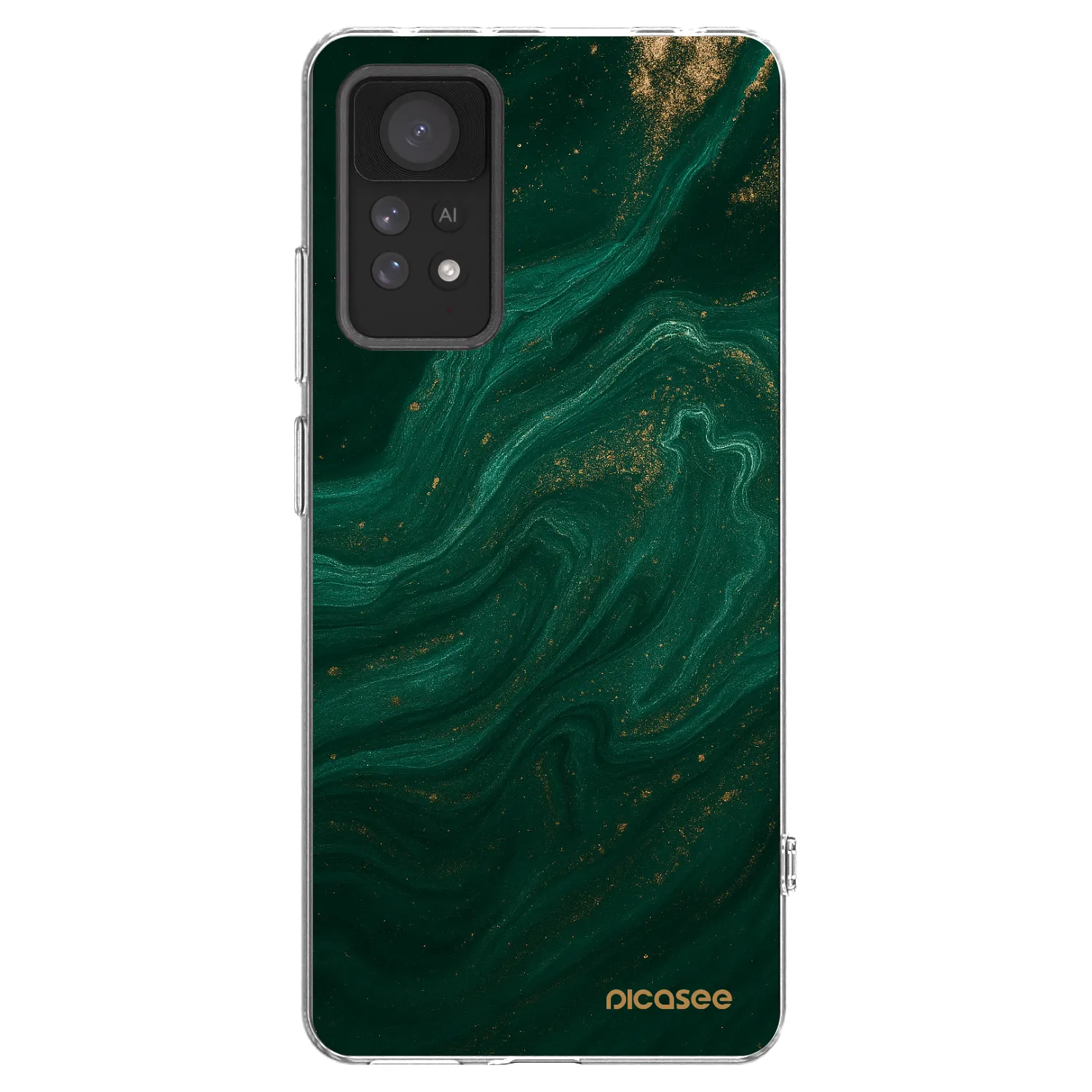 Picasee διαφανής θήκη σιλικόνης Xiaomi Redmi Note 11 Pro - Green