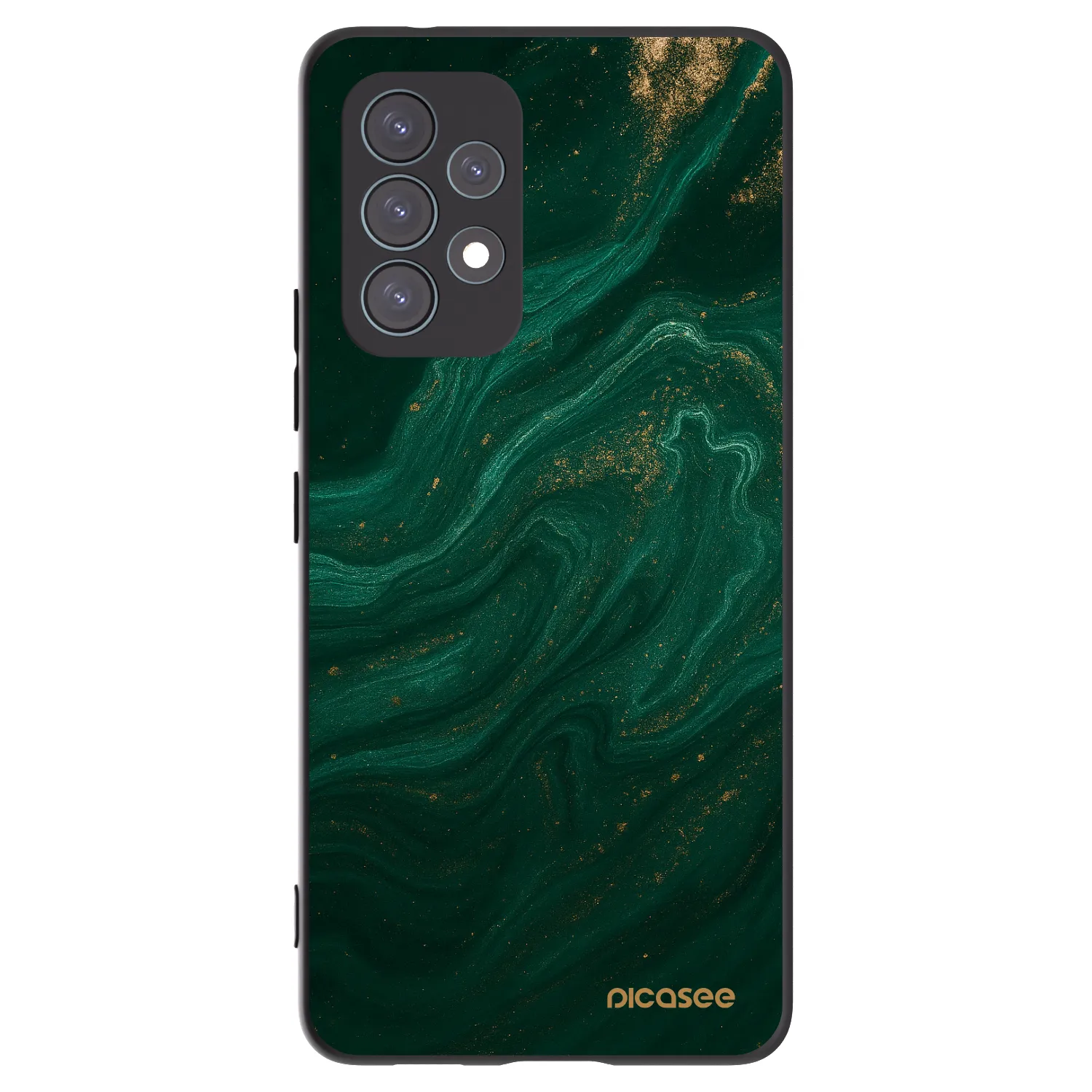 Picasee Μαύρη θήκη σιλικόνης για Samsung Galaxy A53 5G A536 - Green