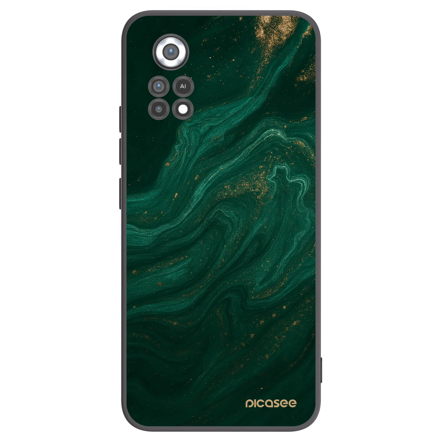 Picasee Μαύρη θήκη σιλικόνης για Xiaomi Poco X4 Pro 5G - Green