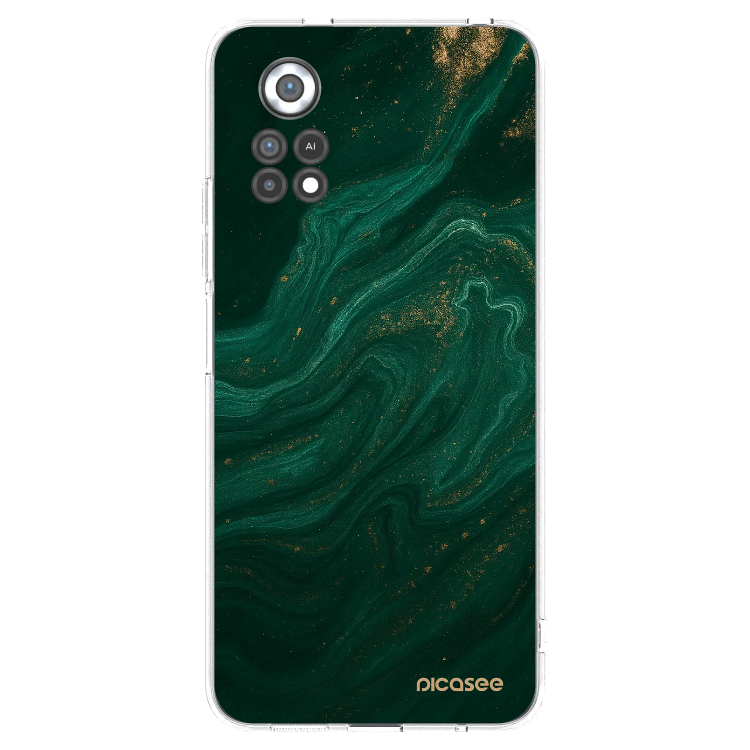 Picasee διαφανής θήκη σιλικόνης Xiaomi Poco X4 Pro 5G - Green