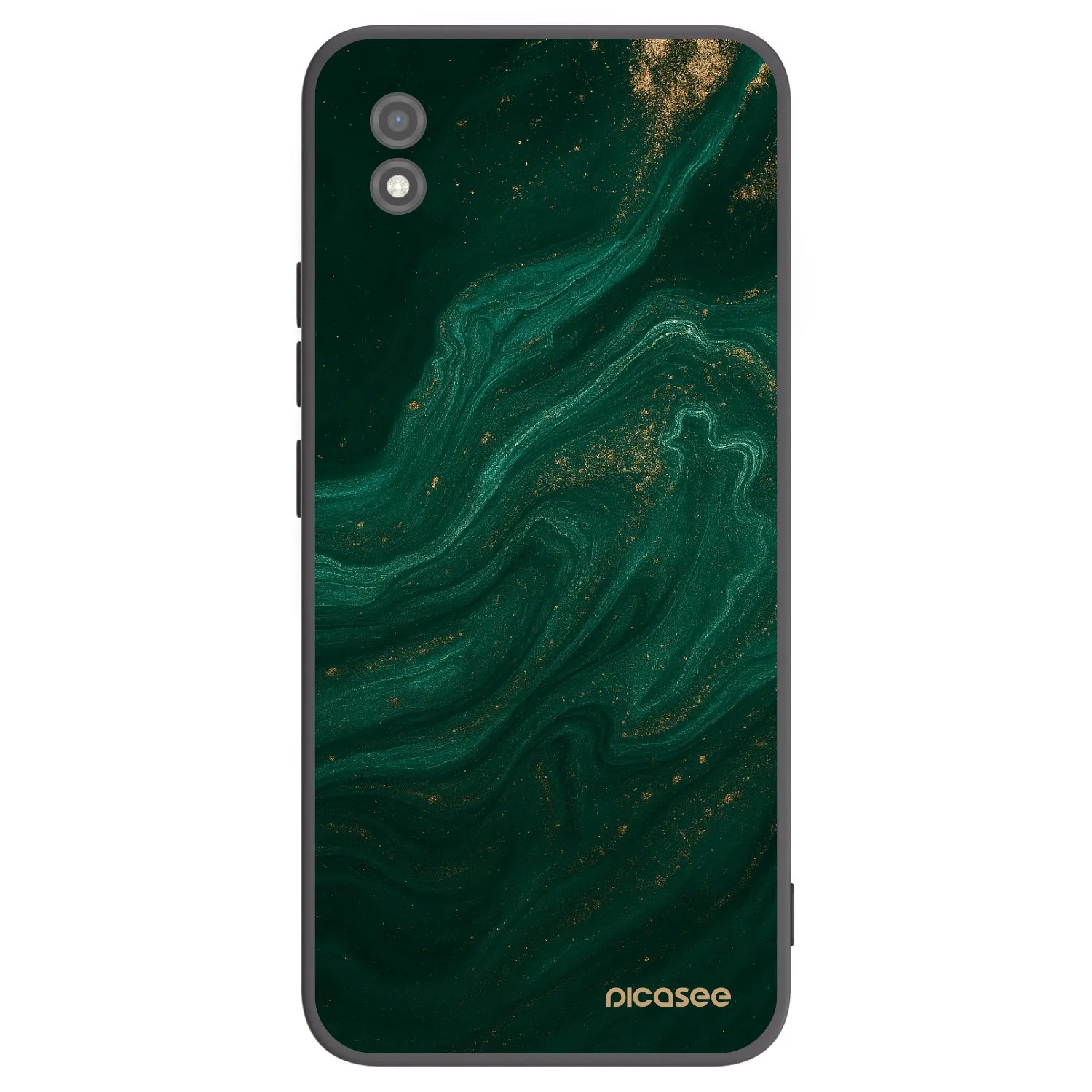 Picasee Μαύρη θήκη σιλικόνης για Realme C11 (2021) - Green
